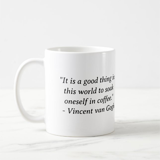 Caneca De Café Mergulhe-se no Café Van Gogh (Esquerda)