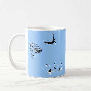 Caneca De Café mergulho de cisne