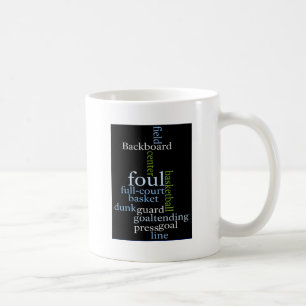 Caneca De Café Mergulho de Palavras: Jogo de Basquete dos Campeõe