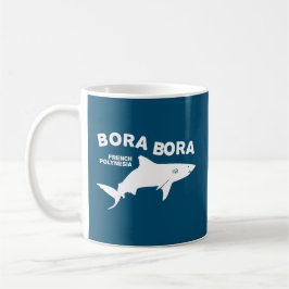Caneca De Café Mergulho De Tubarão Em Bora Bora