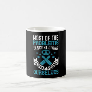Caneca De Café Mergulho - Problemas de mergulho Scuba Autofabrica