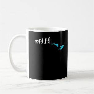 Caneca De Café Mergulho Scuba Diver Evolution