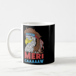 Caneca De Café Meri-caaaaaw - Águia Mullet 4 De Julho EUA America