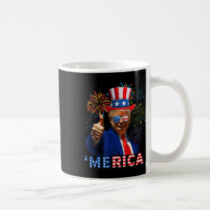 Caneca De Café Merica 4 De Julho, Fogos De Bomba Engraçados Em de