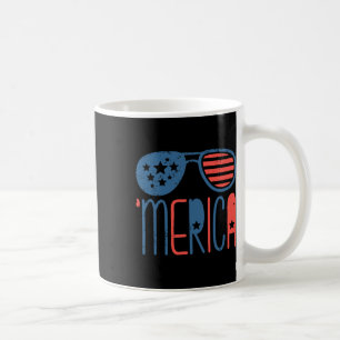 Caneca De Café Merica American Flag Aviators Toddler 4 de julho W