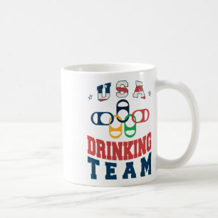 Caneca De Café Merica Divertido Time de Bebida Patriótico EUA Ame