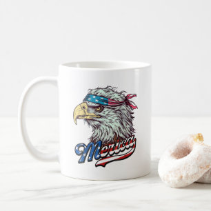 Caneca De Café Merica EUA bandeira americana Bald Eagle Patriotic