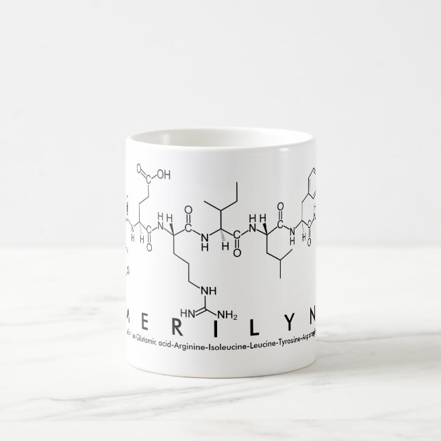 Caneca De Café Merilyn peptide name mug (Centro)