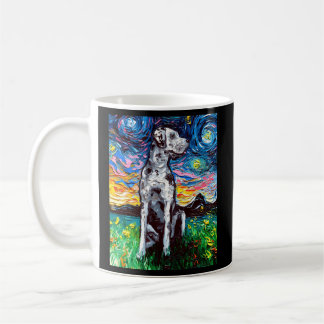 Caneca De Café Merle Great Dane Starry Night Impressionista Cão P