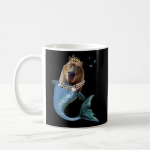 Caneca De Café Mermaid Capybara Mercapybara Cute Meme