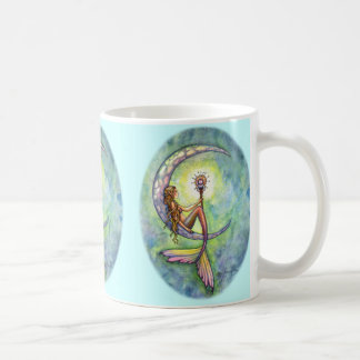 Caneca de Café Mermaid Moon por Molly Harrison