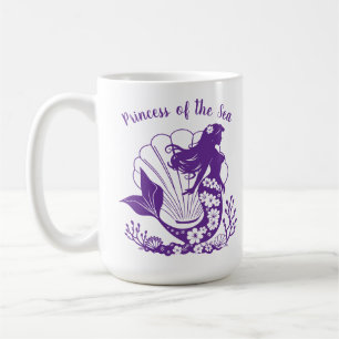 Caneca De Café Mermaid-Princesa do Mar Havaiana