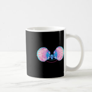 Caneca De Café Mermaid Seashell Bra Mermaid Bday Halloween Mermai