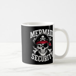 Caneca De Café Mermaid Security Pirate Pai Irmão Halloween