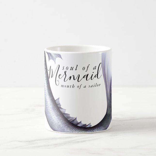 Caneca De Café MermaidLife Sailor Mouth Sereid Soul | LILA (Centro)