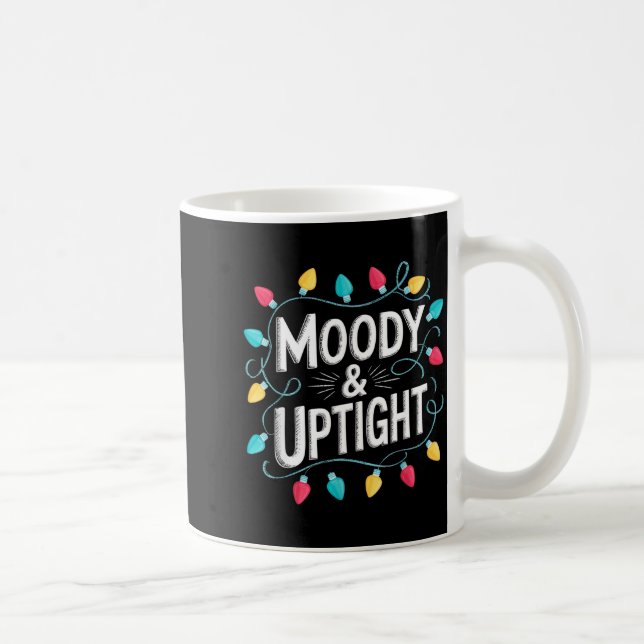 Caneca De Café Merry &amp; Bright Moody &amp; Uptight Matching Co (Direita)