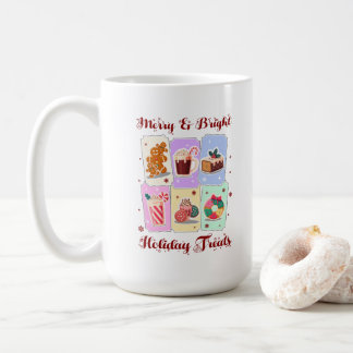 Caneca De Café Merry and Bright Holiday Treats Christmas Dessert