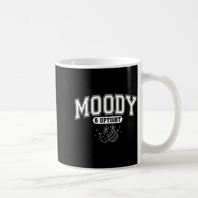 Caneca De Café Merry And Bright Moody And Uptight Christmas Coupl (Direita)