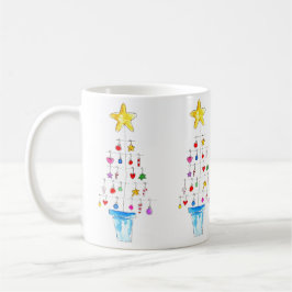 Caneca De Café Merry and Bright Tree