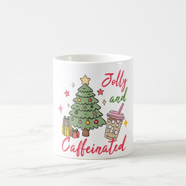 Caneca De Café Merry and Caffeinated Christmas Mug (Centro)