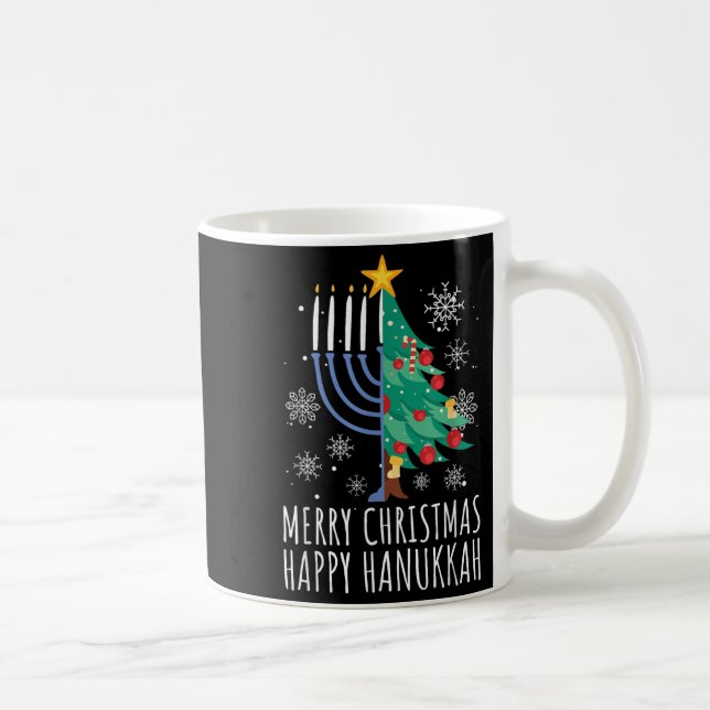Caneca De Café Merry Chrismukkah Happy Christmas Hanukkah  (Direita)