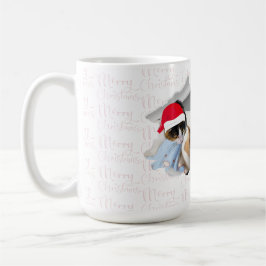 Caneca De Café Merry Christmas cats and dogs mug