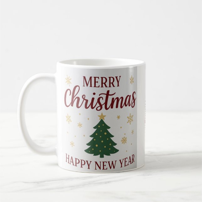 Caneca De Café Merry Christmas Cup – Cozy Holiday Gift (Esquerda)