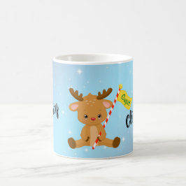 Caneca De Café Merry Christmas Cupid Reindeer