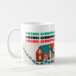 CANECA DE CAFÉ MERRY CHRISTMAS E FELIZES FÉRIAS! CAFÉ MUG