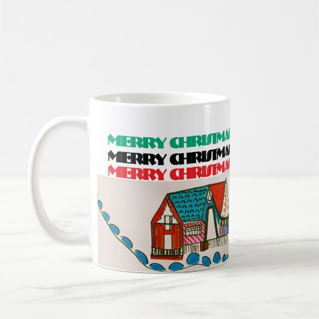 CANECA DE CAFÉ MERRY CHRISTMAS E FELIZES FÉRIAS! CAFÉ MUG (Esquerda)