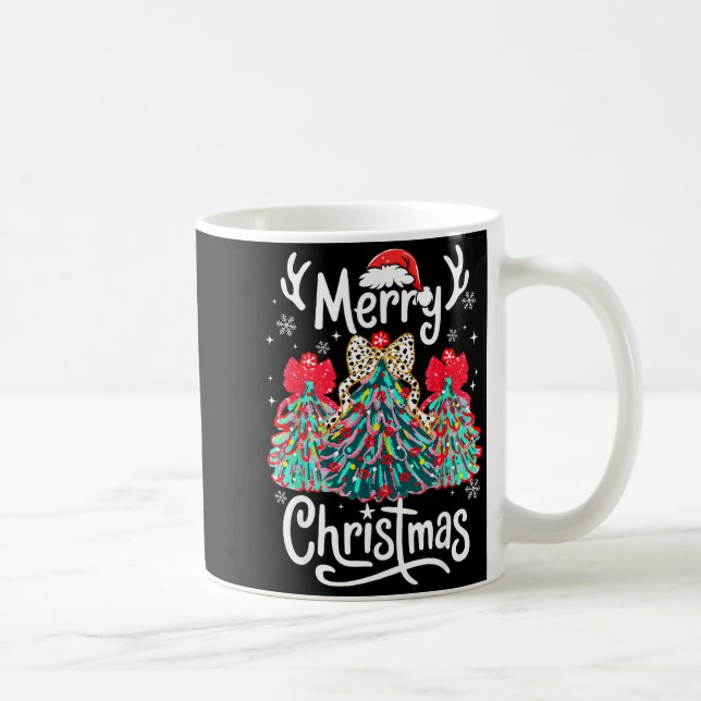 Caneca De Café Merry Christmas Family Funny Christmas Tree Women  (Direita)