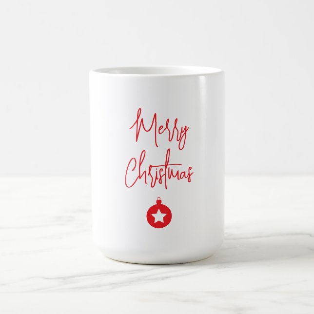 Caneca De Café Merry Christmas Family New Year Message (Centro)