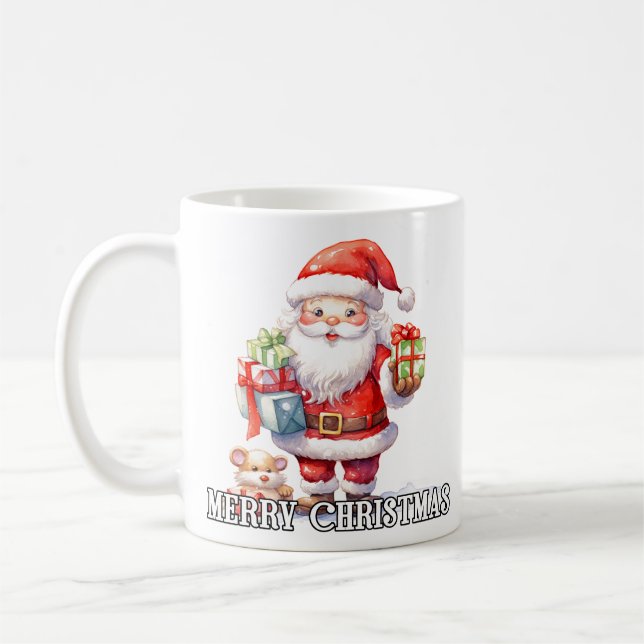 Caneca De Café Merry Christmas From Santa Claus (Esquerda)