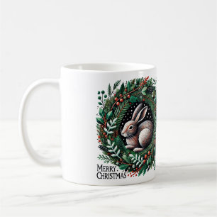 Caneca De Café Merry Christmas Hare