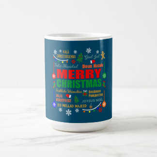 Caneca De Café Merry Christmas In Different Languages Xmas