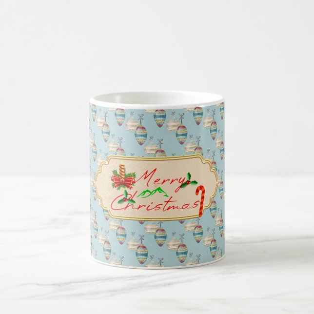 Caneca De Café Merry Christmas Mug – Elegant Holiday Design  (Centro)