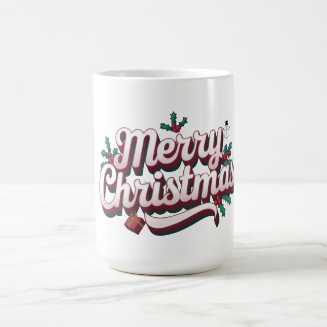 Caneca De Café Merry Christmas Mug | Festive Holiday Coffee Cup (Centro)
