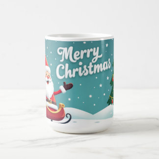 Caneca De Café merry christmas mug santa klaus