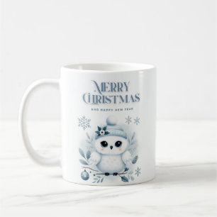 Caneca De Café Merry Christmas Owl Coffee Mug