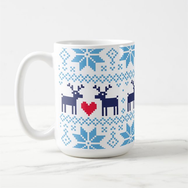 Caneca De Café Merry Christmas pattern 2 (Esquerda)