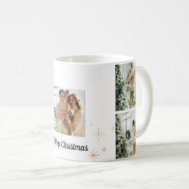 Caneca De Café Merry Christmas Photo Mug – Your Family Collage