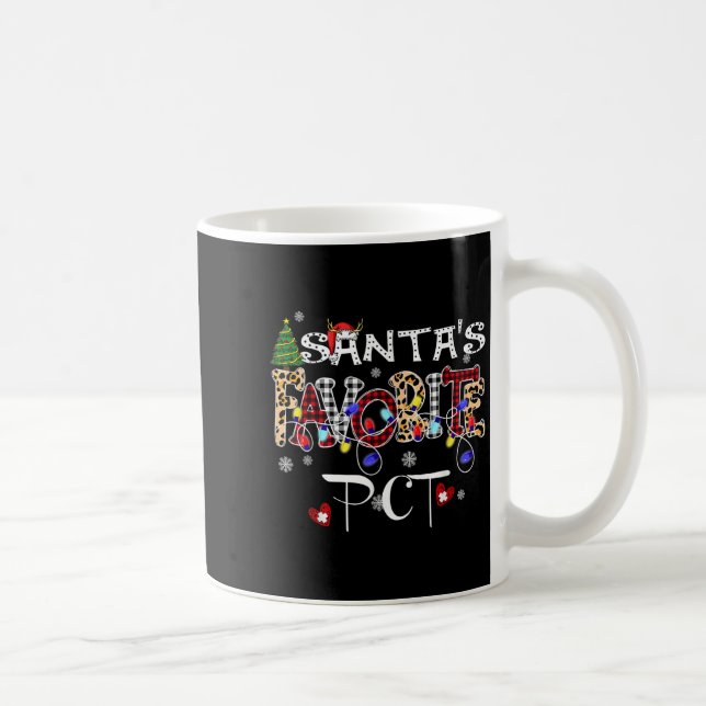 Caneca De Café Merry Christmas Santa's Favorite Pct Patient Care  (Direita)