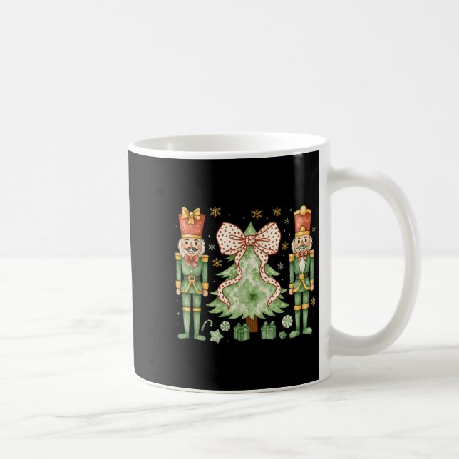 Caneca De Café Merry Christmas Tree Nutcracker Ballet Dance Women (Direita)