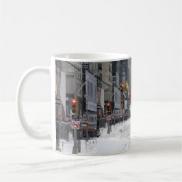 Caneca De Café Merry Christmas Winter Snow New York City
