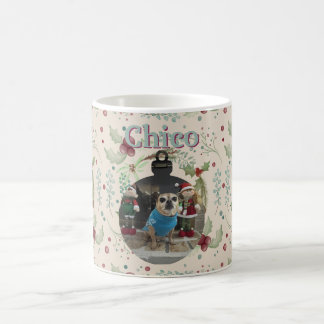 Caneca De Café Merry Christmas Woodland Evergreen Wreath