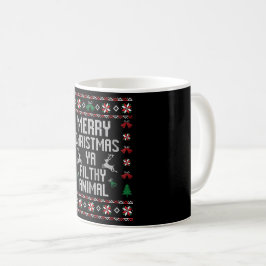 Caneca De Café Merry Christmas Ya Filthy Animal