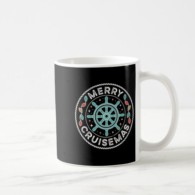 Caneca De Café Merry Cruise-mas Matching Family Christmas Cruise  (Direita)
