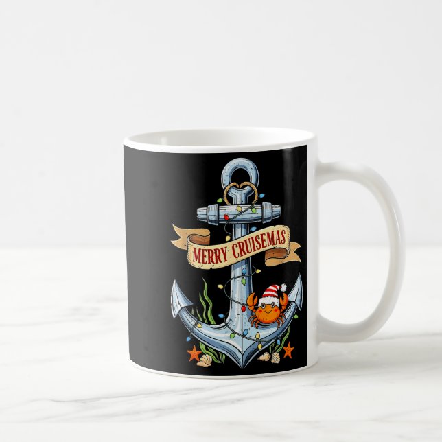 Caneca De Café Merry Cruisemas 2025 Nautical Cruise Christmas Fam (Direita)