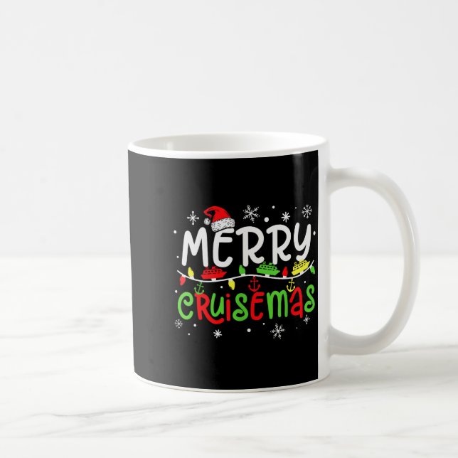 Caneca De Café Merry Cruisemas Christmas Xmas Cruise Family Pajam (Direita)