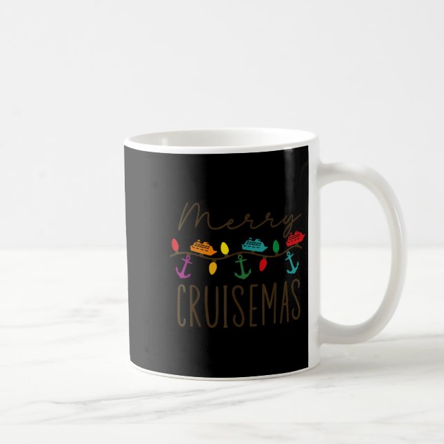 Caneca De Café Merry Cruisemas Cruise Christmas Lights Matching F (Direita)